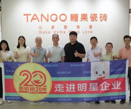 糖果瓷磚榮獲第20屆新銳榜“優(yōu)秀質感美學產品”，實力見證！